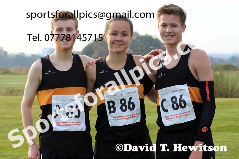 2022 Norman Woodcock Memorial Road Relays (organised by Elswick Harriers), Gosforth Park Racecourse, Newcastle.  Photo: David T. Hewitson/Sports for All Pics